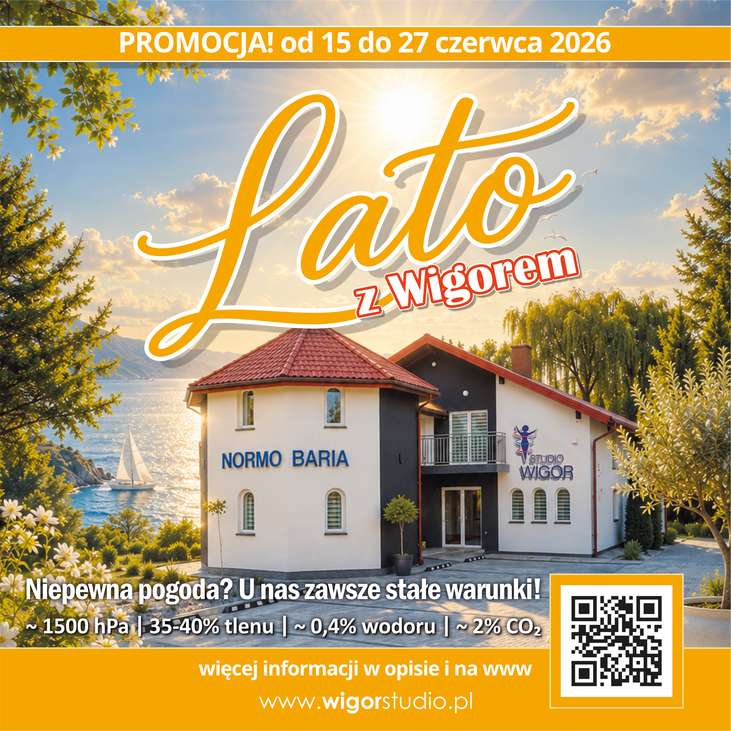 Promocja wakacyjna Studio Wigor Normobaria